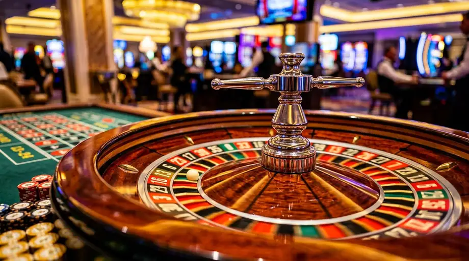 Roulette wheel spinning at the tg688 casino